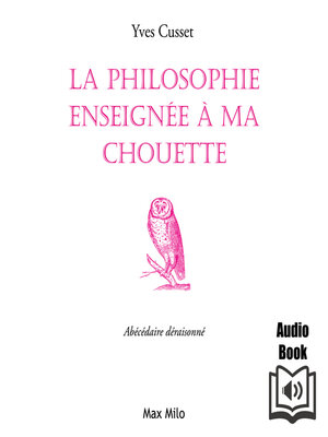cover image of La philosophie enseignée à ma chouette